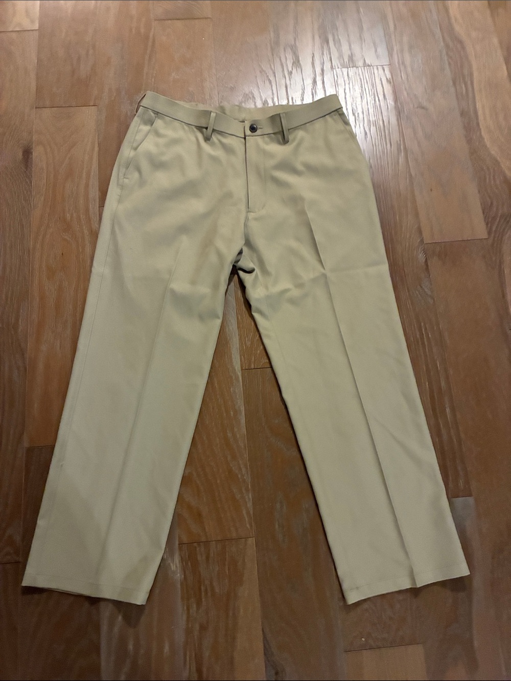Haggar Men's Chinos in Light Tan
